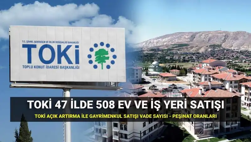 TOKİ'nin 508 Ev ve İş Yeri Satışları için Heyecan Verici Açık Artırma Günleri