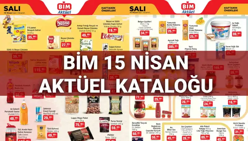 BİM Aktüel Kataloğu 15 Nisan: Makyaj Ürünleri ile Göz Kamaştıracak!