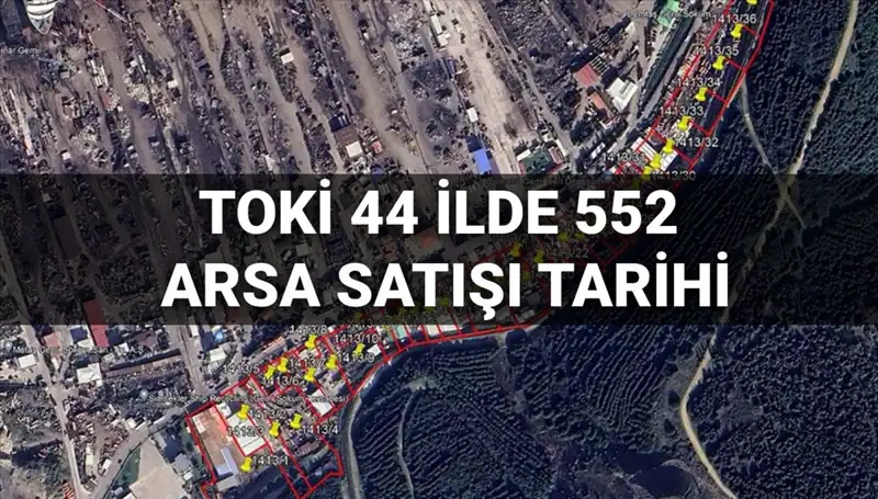 TOKİ'den 44 İlde 552 Arsa Satışı: Açık Artırma Tarihleri 2025'te!