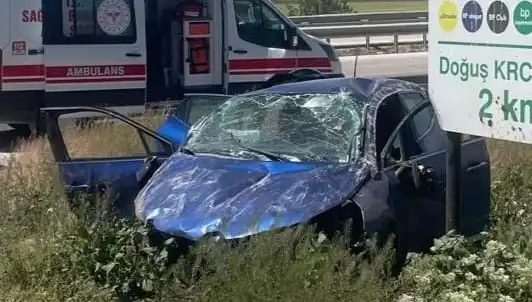 Kontrolden Çıkan Araç Takla Attı: Şehirde Panik Yaratan Kaza